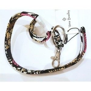 NEW Vera Bradley Lanyard Key Key ring Chain Canyon Road